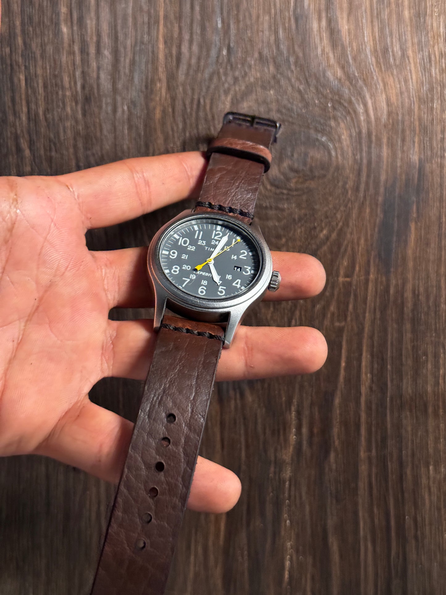 bison horween Leather watch Straps