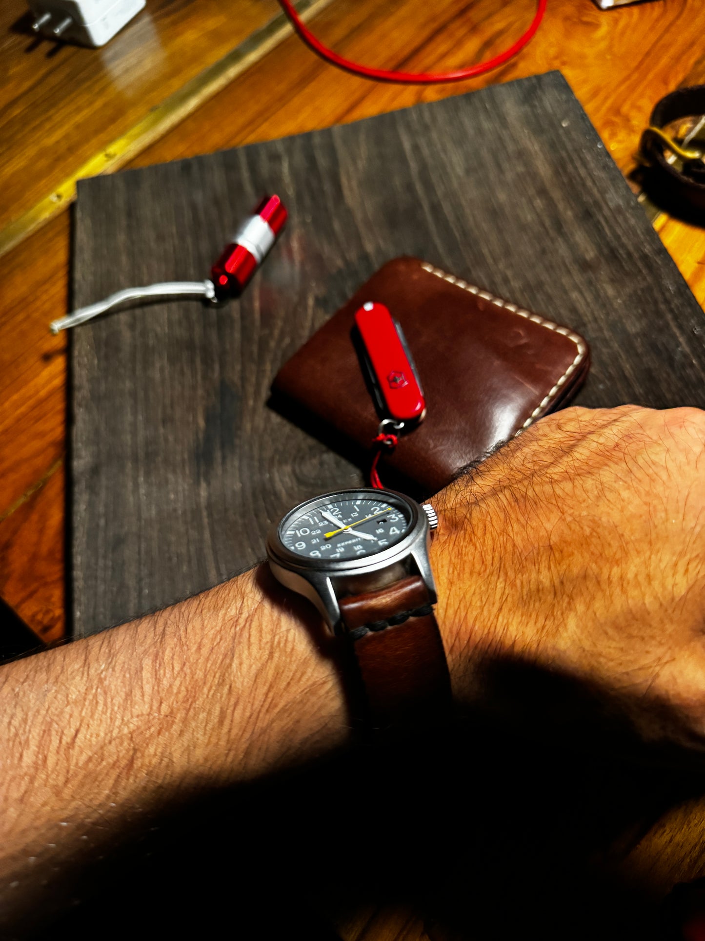 La perla azzurra Leather watch Straps