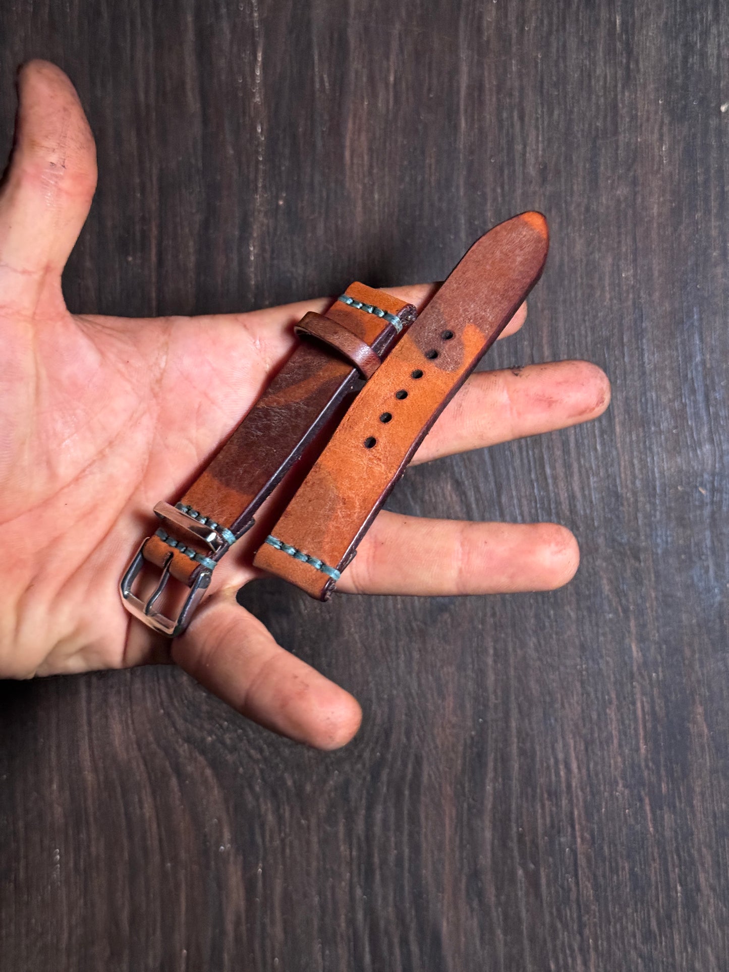 La perla azzurra Leather watch Straps