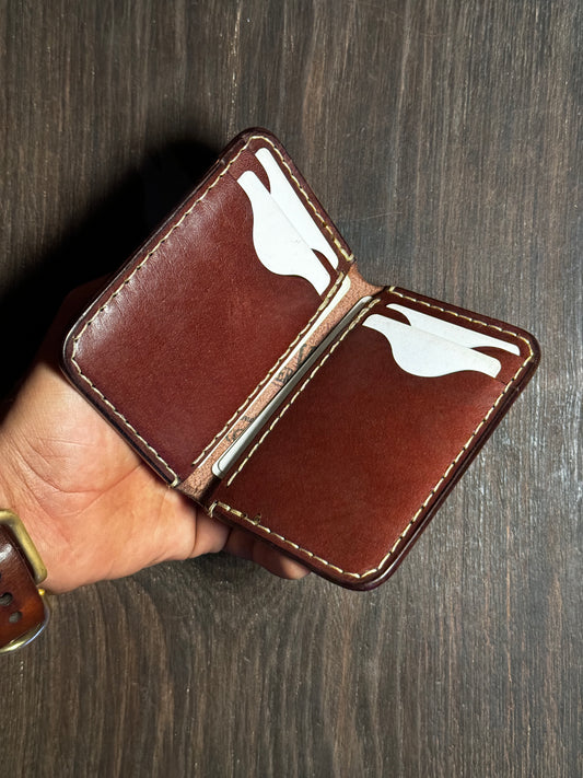 6 cards slots wallet in sturdy leather