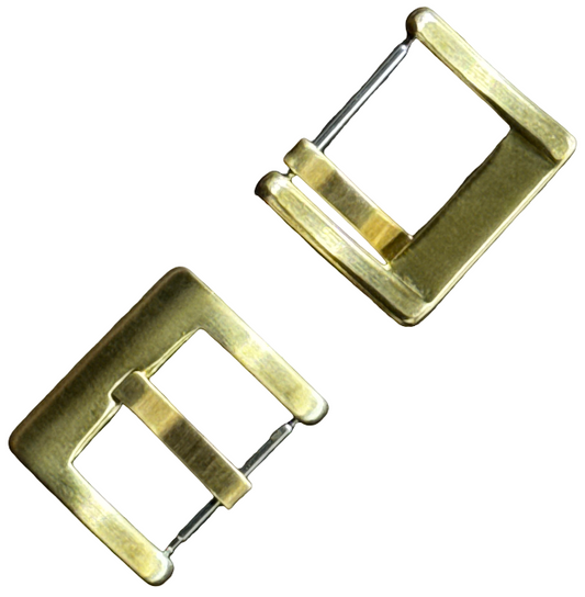 SQUARE styled solid bronze watch buckle 20mm